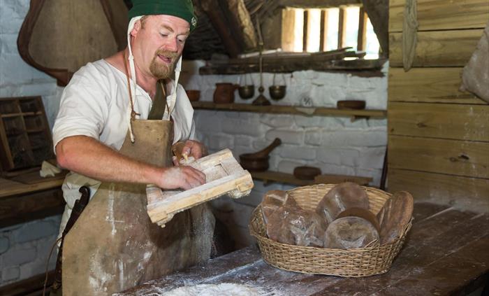 The Village Baker hard at work.